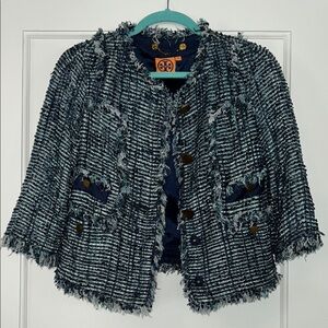 Tweed cropped Tory Burch jacket